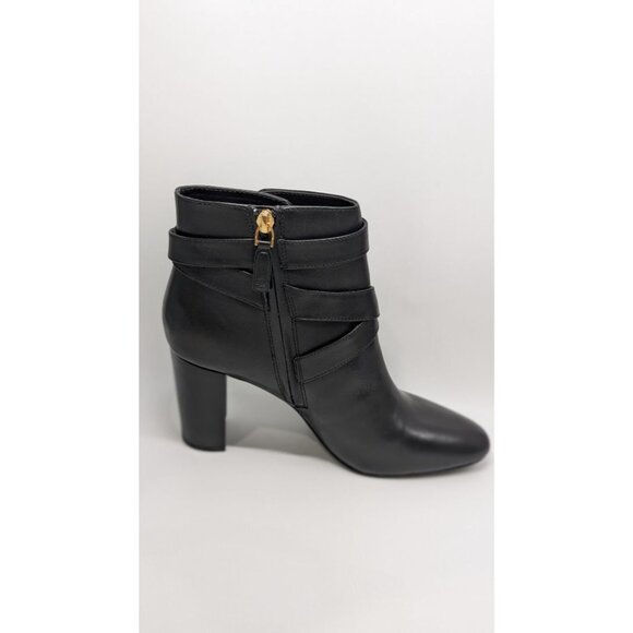 Lauren Ralph Lauren Black Addington Burnished Calf Boots - Picture 6 of 8